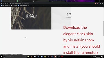 Rainmeter | Episode 2 | install elegent clock skin