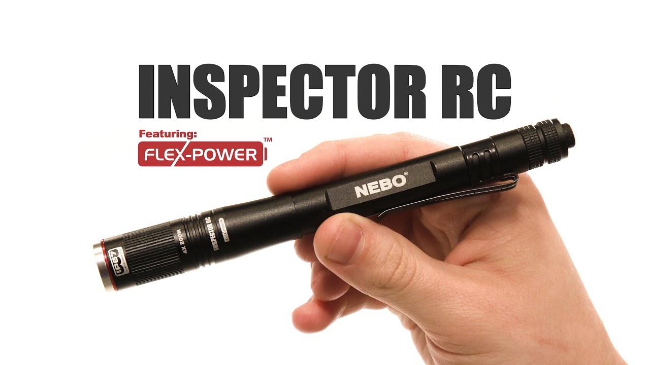 Inspector Rc By Nebo - 360 Lumen Rechargeable Pen-Sized Flashlight