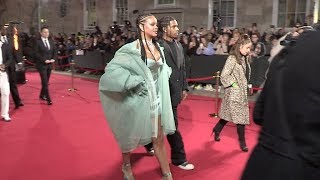 Rihanna and ASAP Rocky arrive at the British Fashion Awards 2019