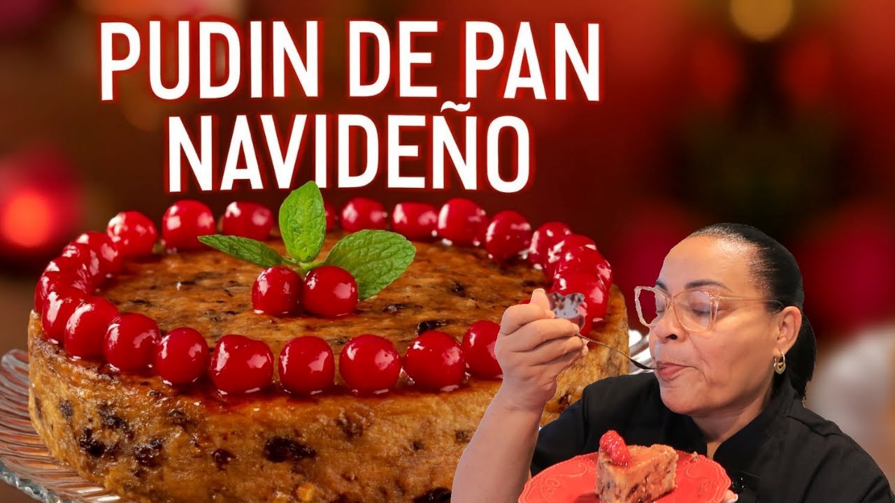 pudin de pan navideño - YouTube