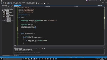 SFML C++ Tutorial 04 | Triangles, lines and convex shapes!