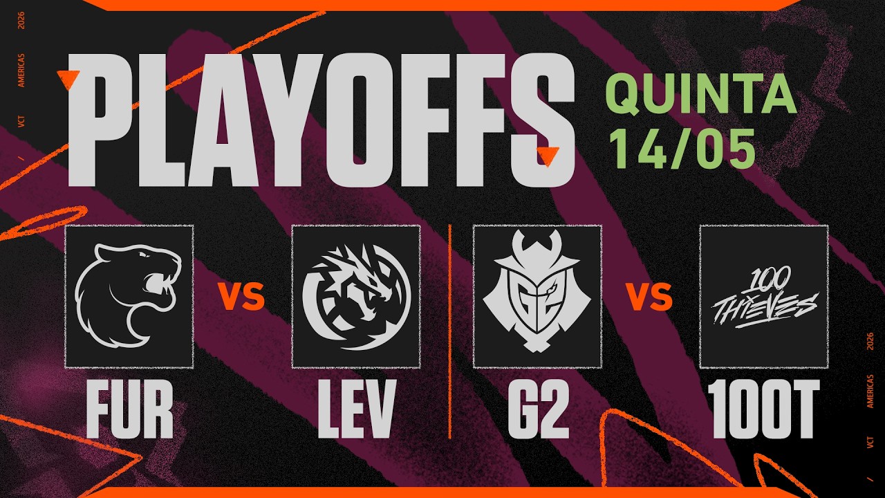 FUR x LEV | G2 x 100T | VCT Americas Etapa 1 | Playoffs - Dia 1