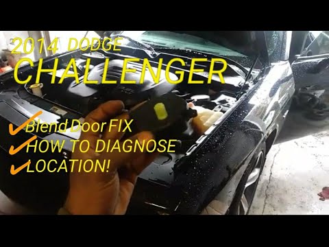 2014-dodge-challenger-blend-door-actuator-diagnose-&-replacement