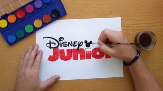 Disney Junior logo - painting