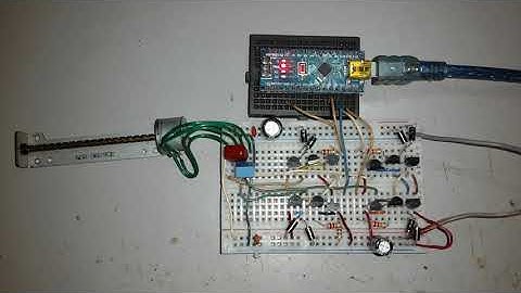 Floppy Disk Drive Stepper Motor, Transistor H-Bridge and Arduino