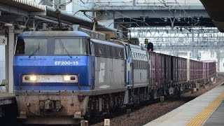 EF200-15+EF66-36+コキ 3091レ 稲沢駅
