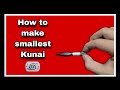 HOW TO MAKE SMALLEST KUNAI from popsicle sticks