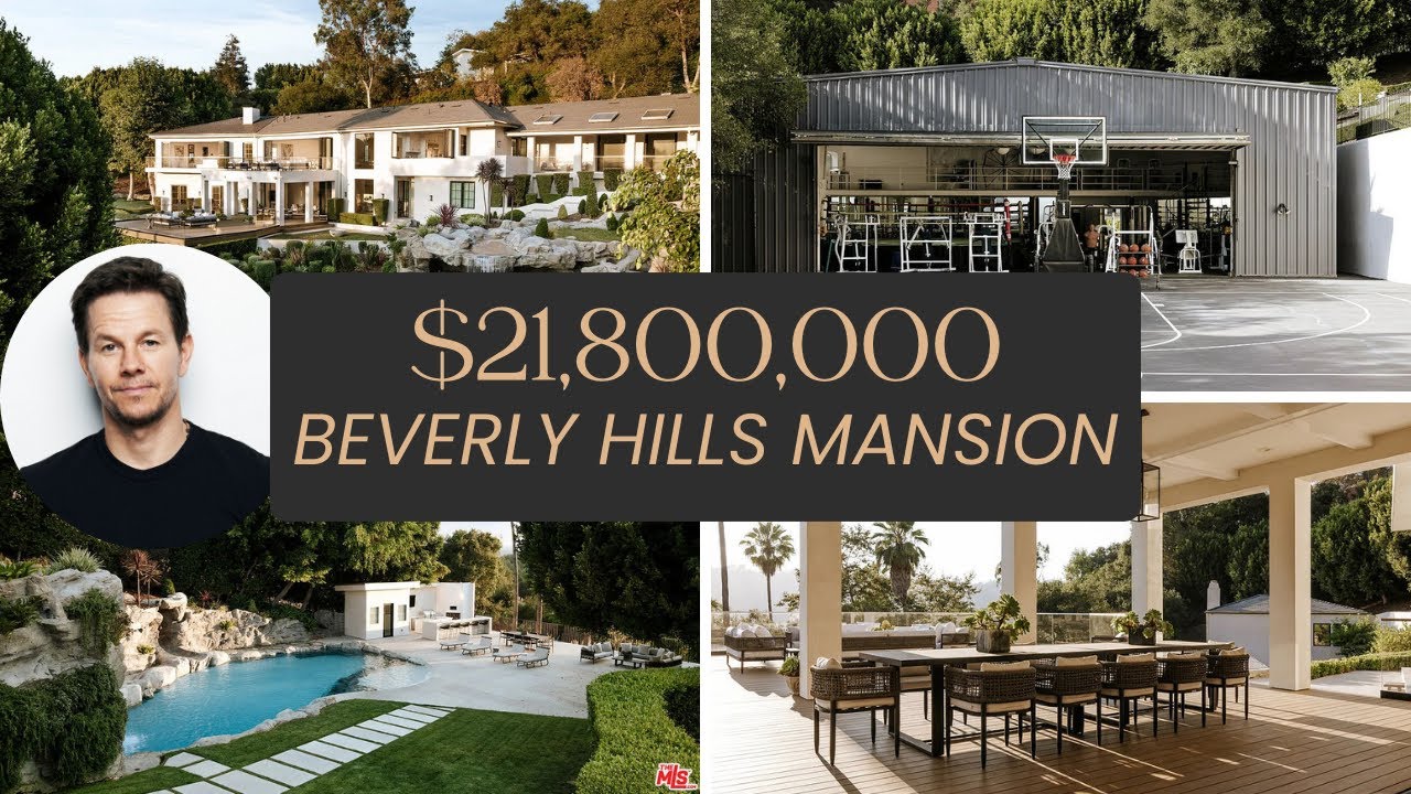 Mark Wahlberg’s former Beverly Hills mansion is back on the market for $21.8M.