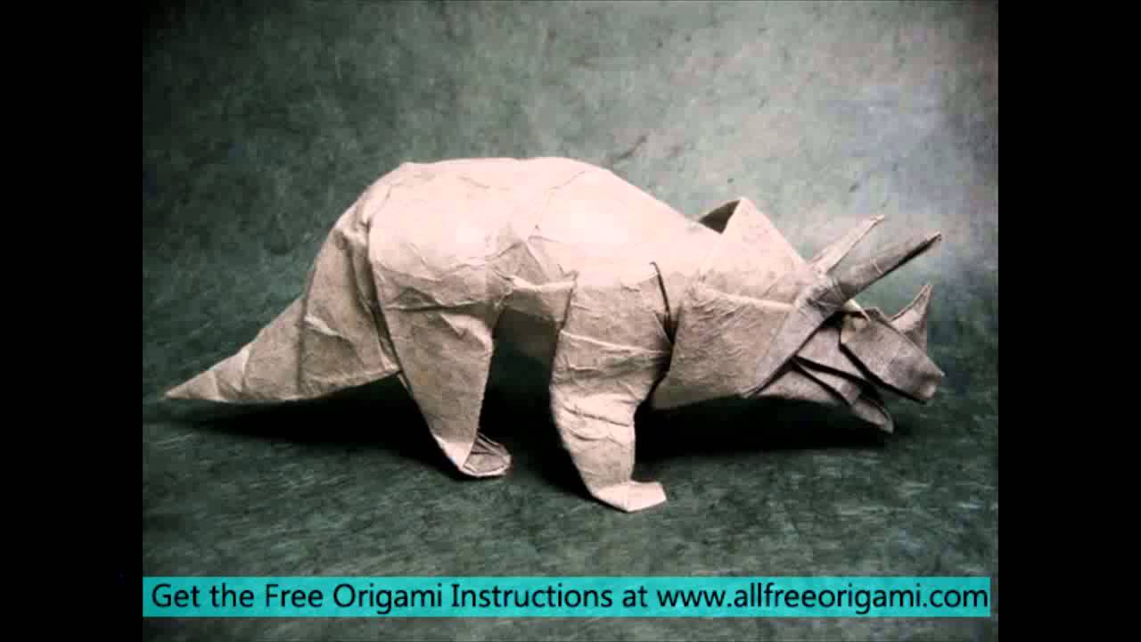 origami dinosaur band YouTube