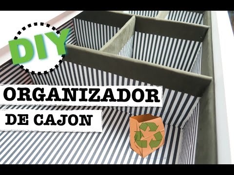 HOW TO MAKE A DRAWER ORGANIZER USING CARDBOARD | - YouTube
