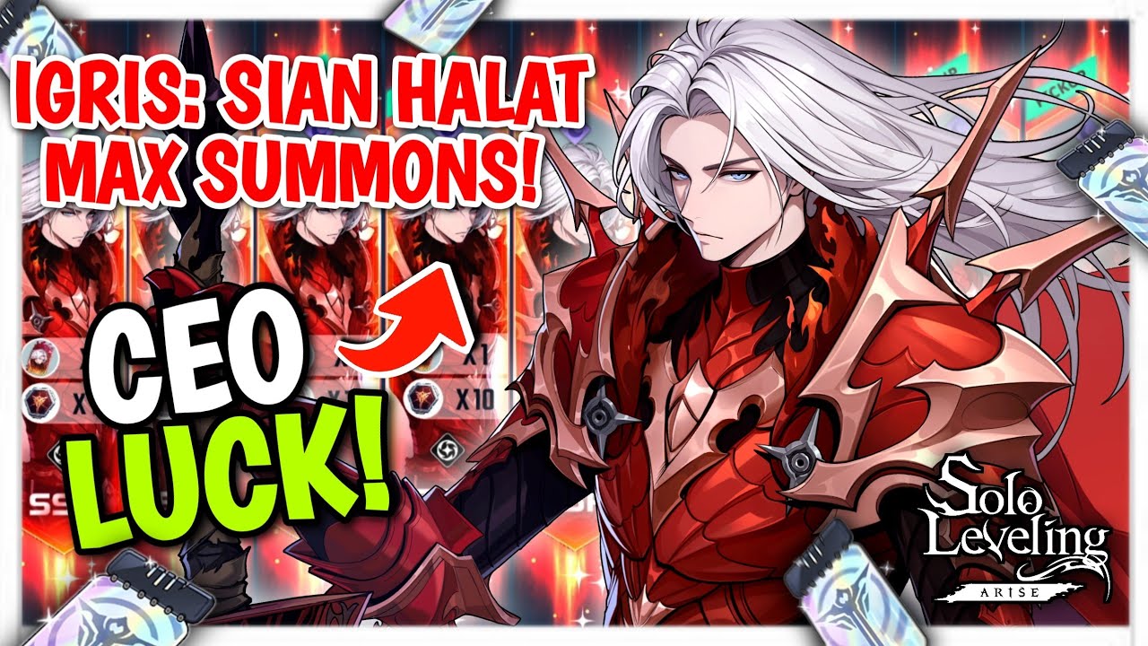 MAXED IGRIS (SIAN HALAT) SUMMONS! GODLY CEO LUCK - Solo Leveling: Arise