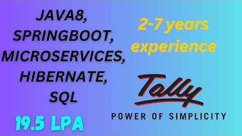 3-7 Years Interview Experience | Java | Spring Boot | Hibernate | Microservices