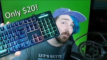 Onn LED gaming membrane keyboard ($20) Unboxing and Review!