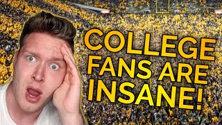 RUSHING THE FIELD! Swedish Soccer Fan Reaction to College Football Best 