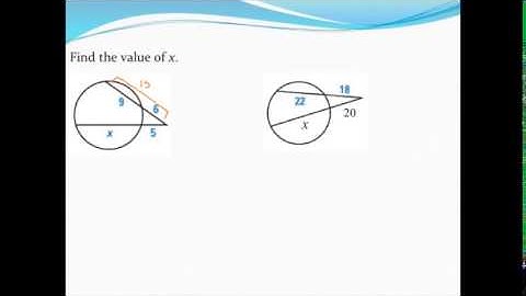 Finding segment lengths of two intersecting secants