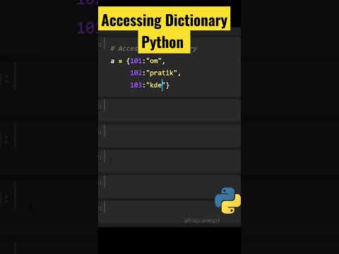#shorts | Accessing Dictionary | Python
