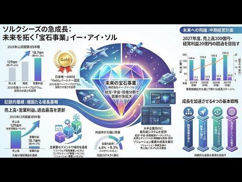 【25/11/7発表】ソルクシーズ （米NI社[防衛]パートナー×技術力）