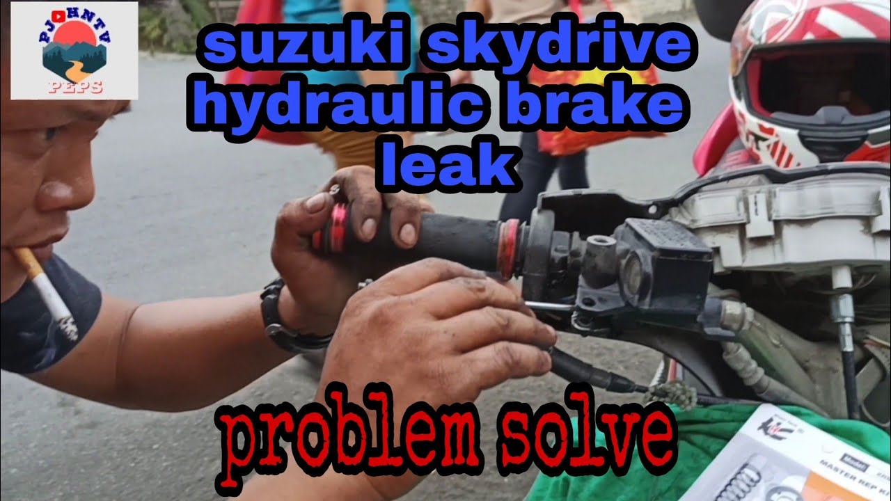 suzuki skydrive.hydraulic brake leak problem.watch this.... YouTube