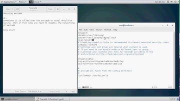 Centos7-Mariadb-3: Securing Mariadb by removing it from network