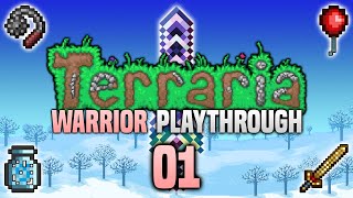My Terraria Warrior Adventure Begins! | Terraria 1.4.4 Melee Playthrough/Guide (Episode 1)