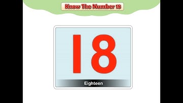 Canvas Maths A | Know The Number 18 | ( Part 18 ) | Animated video