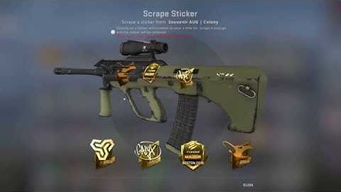 Calyx Gold Sticker Scraping- Mousesports, Space Soldiers, Eleague Major Boston 2018