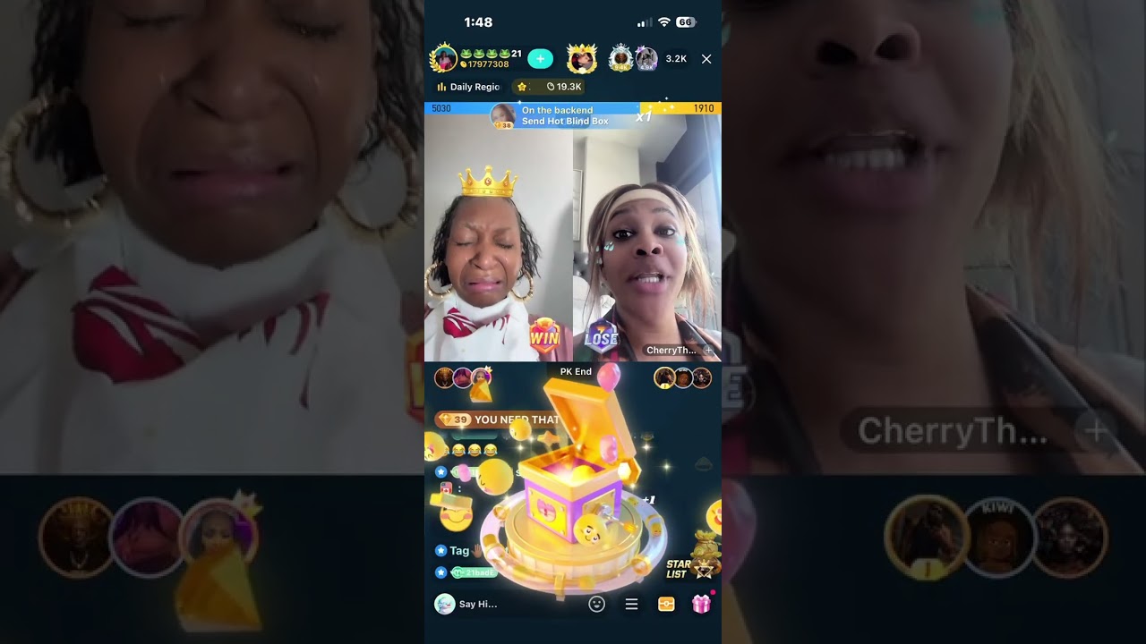 Bigo live 21bb and Droski arguing about having people over their house #bigolive
