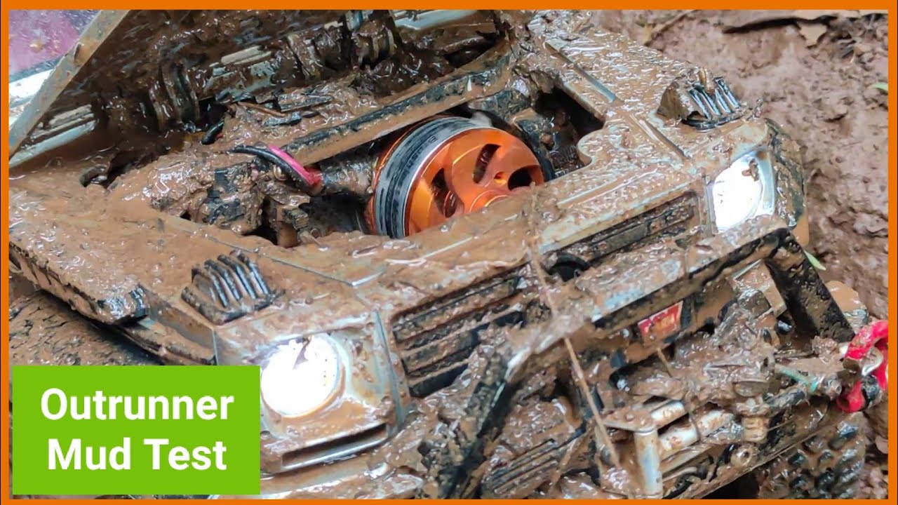 MN86KS Outrunner Mud Test | Brushless Crawler | RC Offroad | Jeep Mercy G500