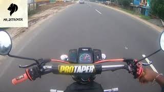 Yamaha Rx100 Top Speed Run | 0-100 acceleration | stock Rx100 speed run