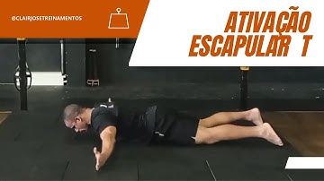 Ativação escapular em T no solo