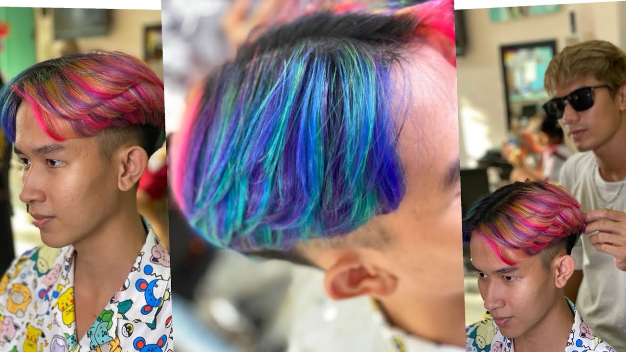 Hơn 100 ảnh về nhuộm tóc 7 màu nam  daotaoneceduvn