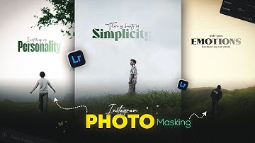 Instagram CINEMATIC photo editing in Lightroom | Text Editing | Photo Masking | Breakdown