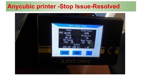 Anycubic Chiron Issue Resolved -Print stop after sometime