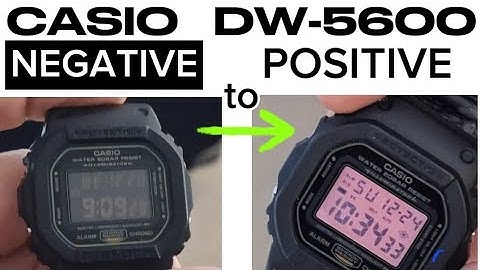 Casio G-Shock DW-5600B Negative to Positive Display Mod - Ep 37