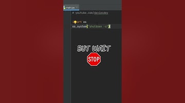 How to SHUTDOWN your PC🤫 with python