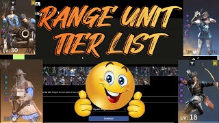 RANGE UNIT TIER LIST!