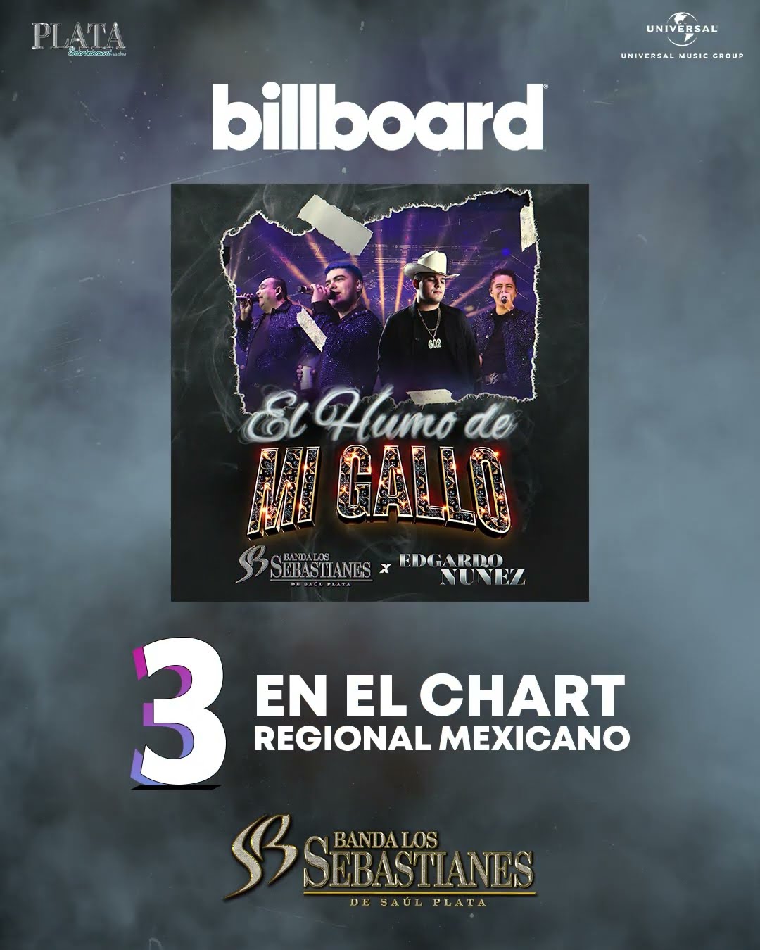El Humo de Mi Gallo ya esta en el lugar 3 en Billboard #Shorts #Uyuyuyuyuyyy