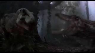 Rex and Spino fight (resound)