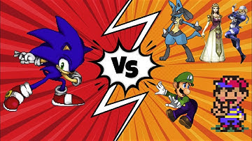 Sonic VS The Random Quartet [Super Smash Flash 2 Project B]