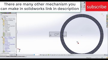 Translating cam and crank-slider mechanism in solidworks