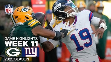 Green Bay Packers vs. New York Giants Game Highlights | NFL 2025 Season Week 11