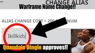 Warframe Name Change!! Epic Name Change Must Watch