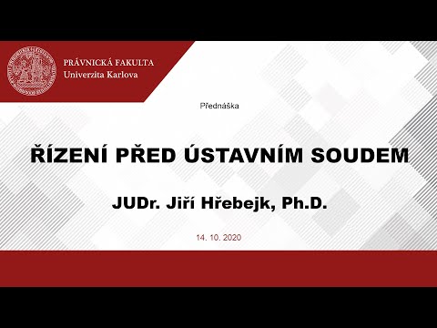 Video: Jak Psát ústavnímu Soudu