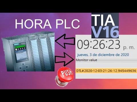 Curso tia portal fecha y hora PLC siemens. Como mostrar la hora actual. TIA PORTAL V16. PLC S7-1500