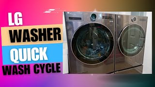 LG Washer| Quick Wash with Turbo Wash 360° #lg #lgwashingmachine