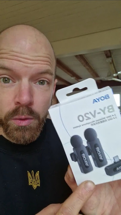 Trying Boya BY V20 - wireless microphone, usb-c android #boya #microphone #review