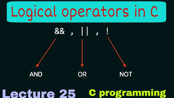 logical operators in c programming