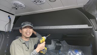 How to build an overhead storage ( Headline) for Sprinter Van