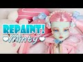 Repaint! Minty, the cozy pajama party custom OOAK doll