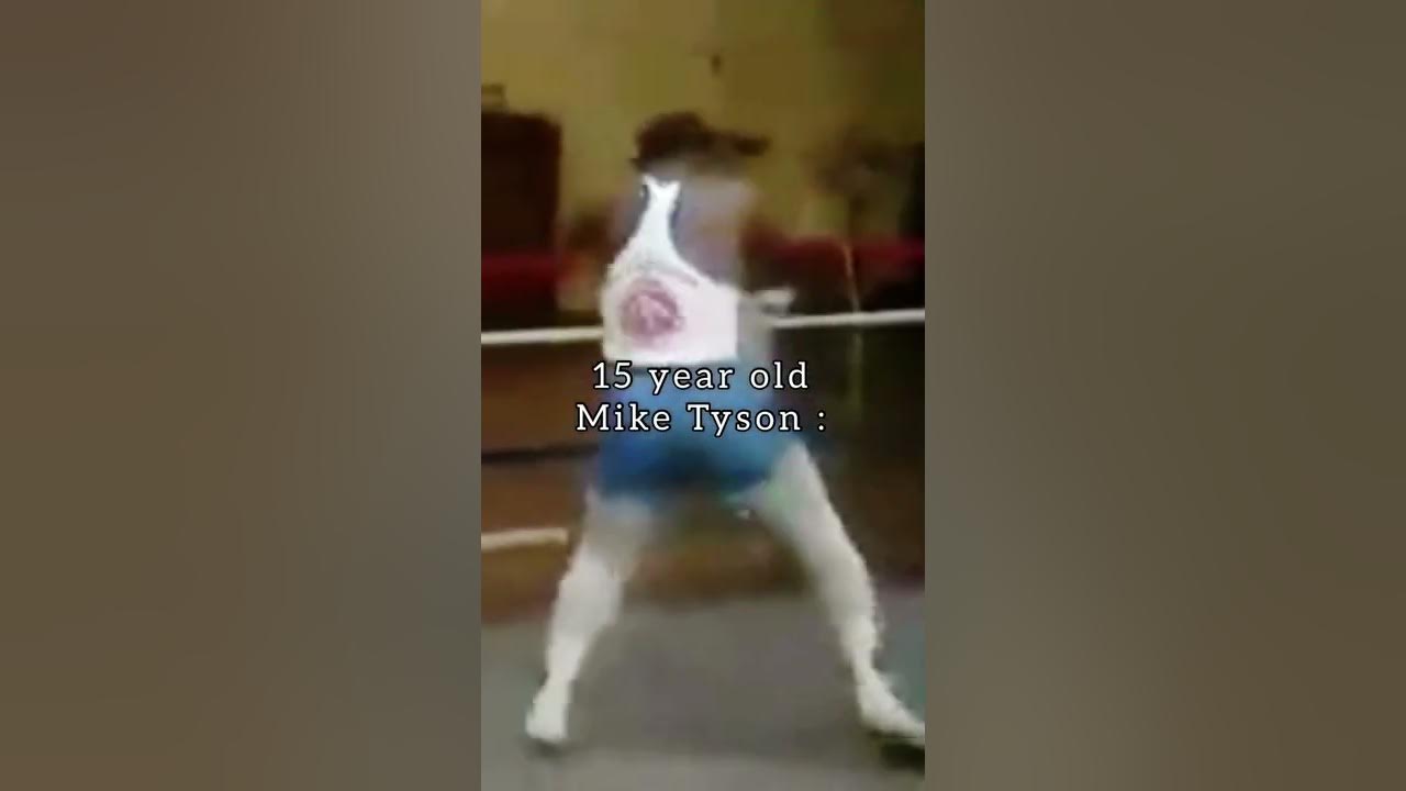 15 years old Mike Tyson shadowboxing 😳 #miketyson #boxing